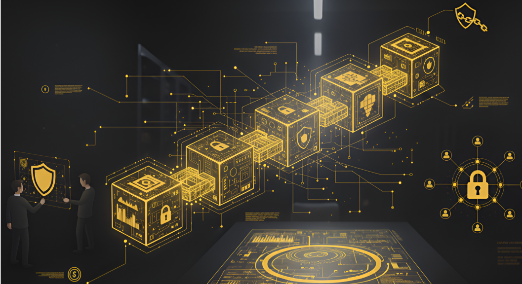 Blockchain and decentralized solutions expertise illustration
